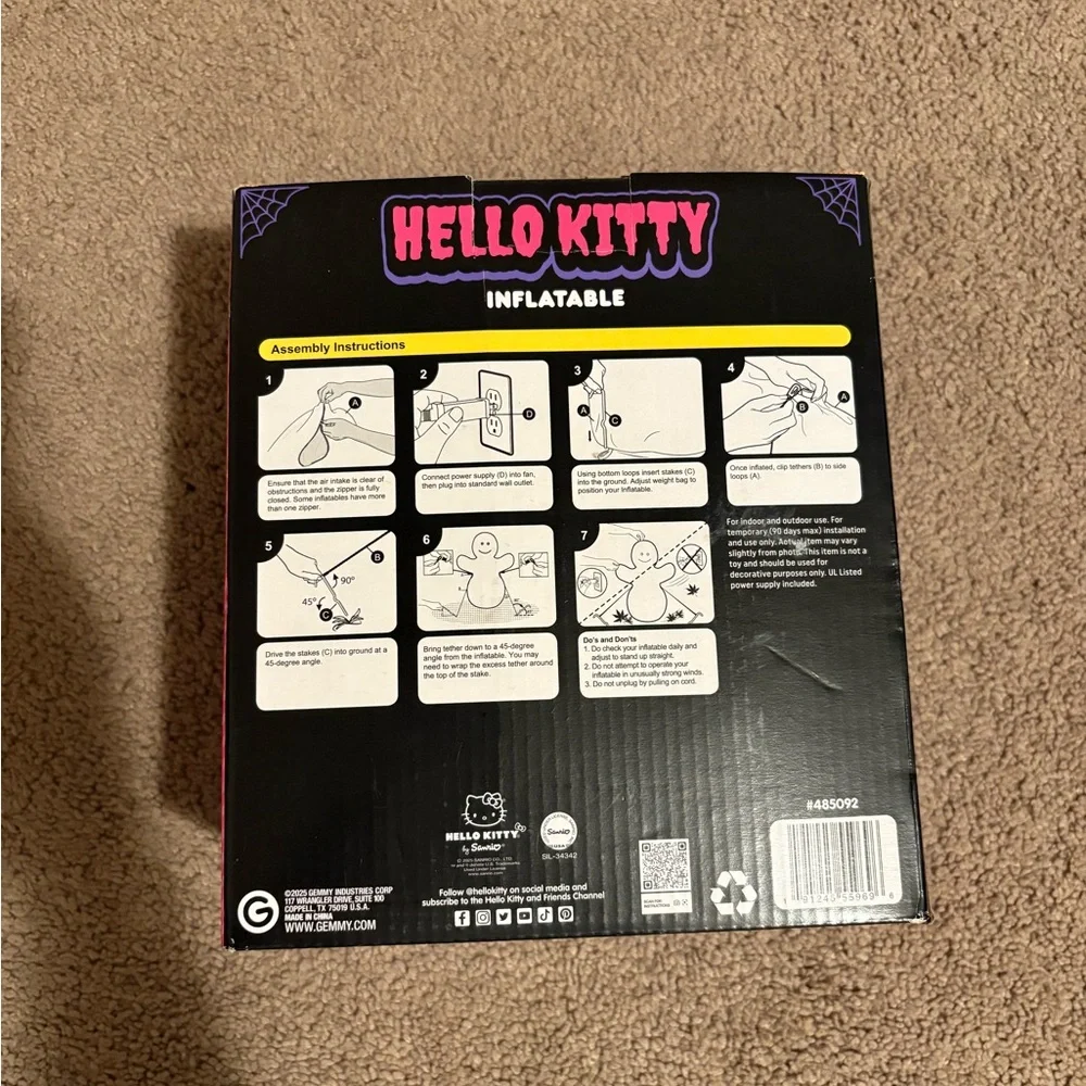 Hello Kitty Inflatable  - Vibrant Orange